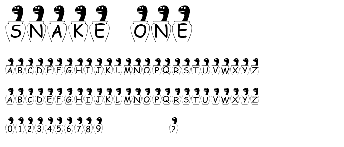 Snake one font